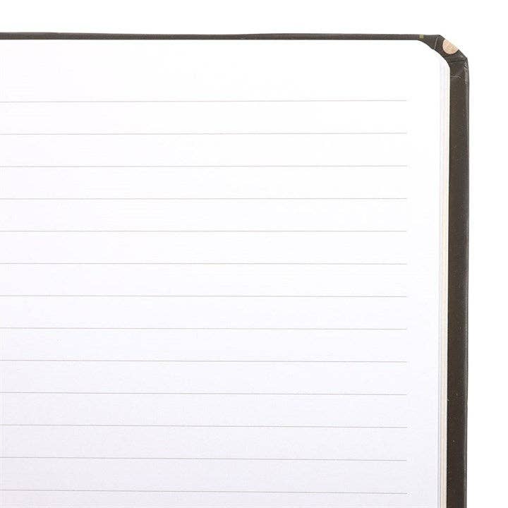 Midnight Bloom Folk Floral Print A5 Notebook