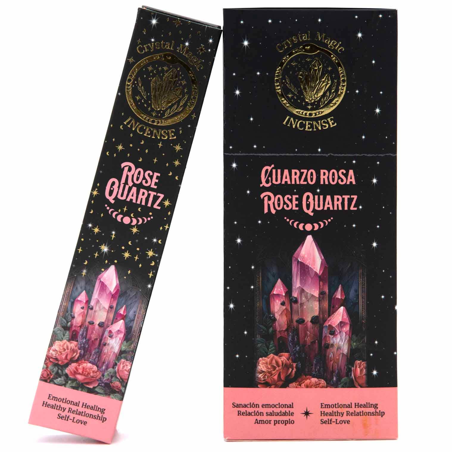 Rose Quartz Crystal Magic Incense