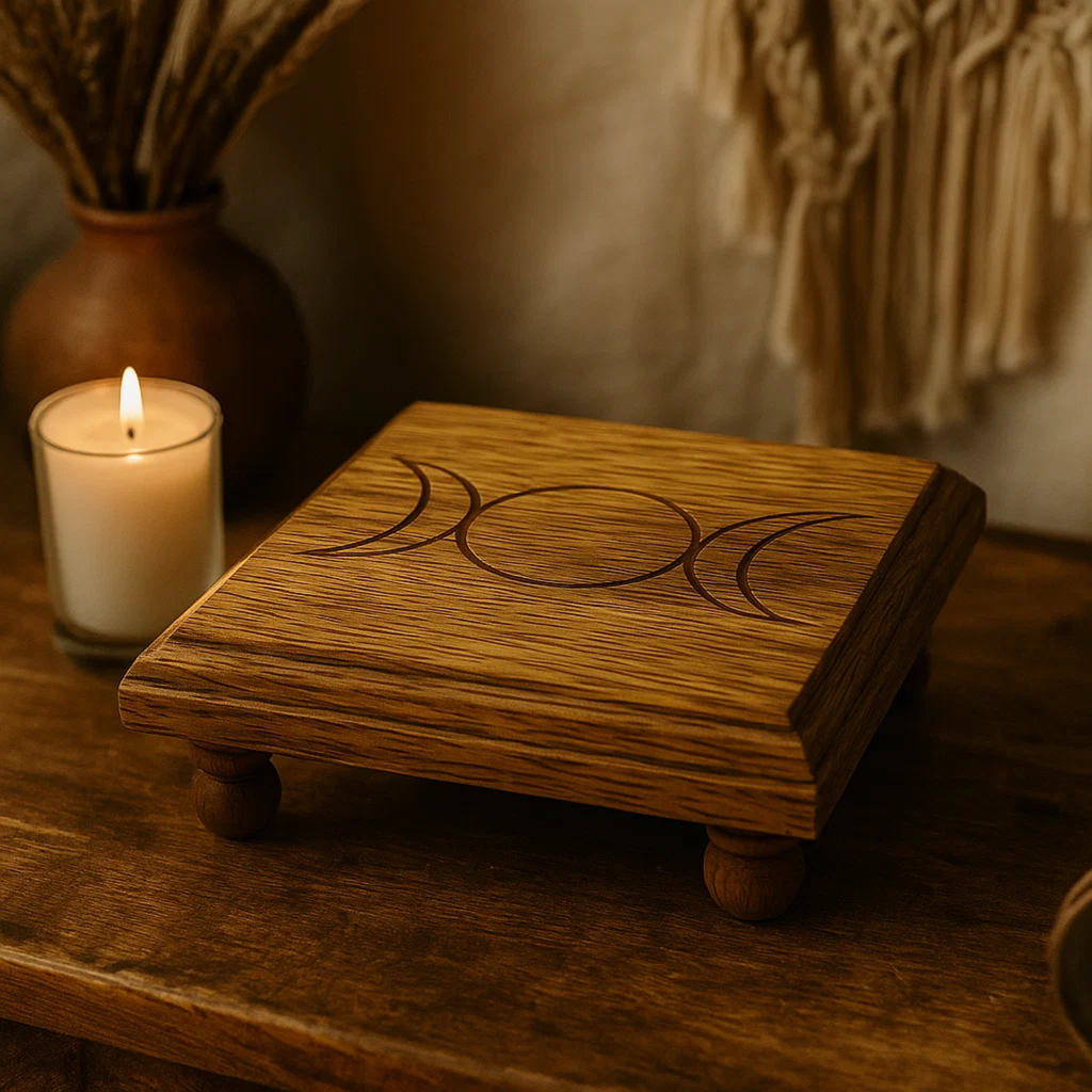 Mini Altar Table Triple Moon