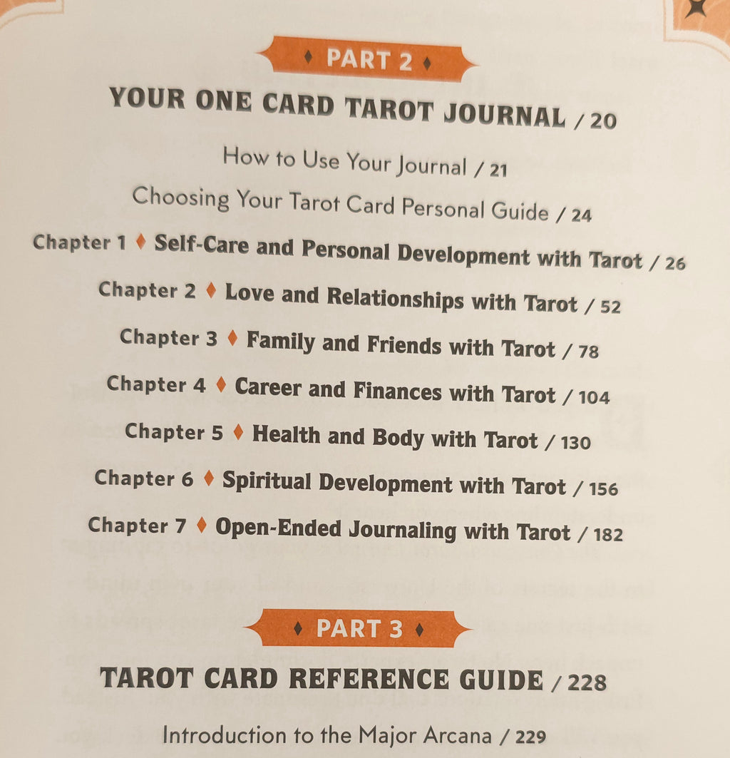 The One Card Tarot Journal