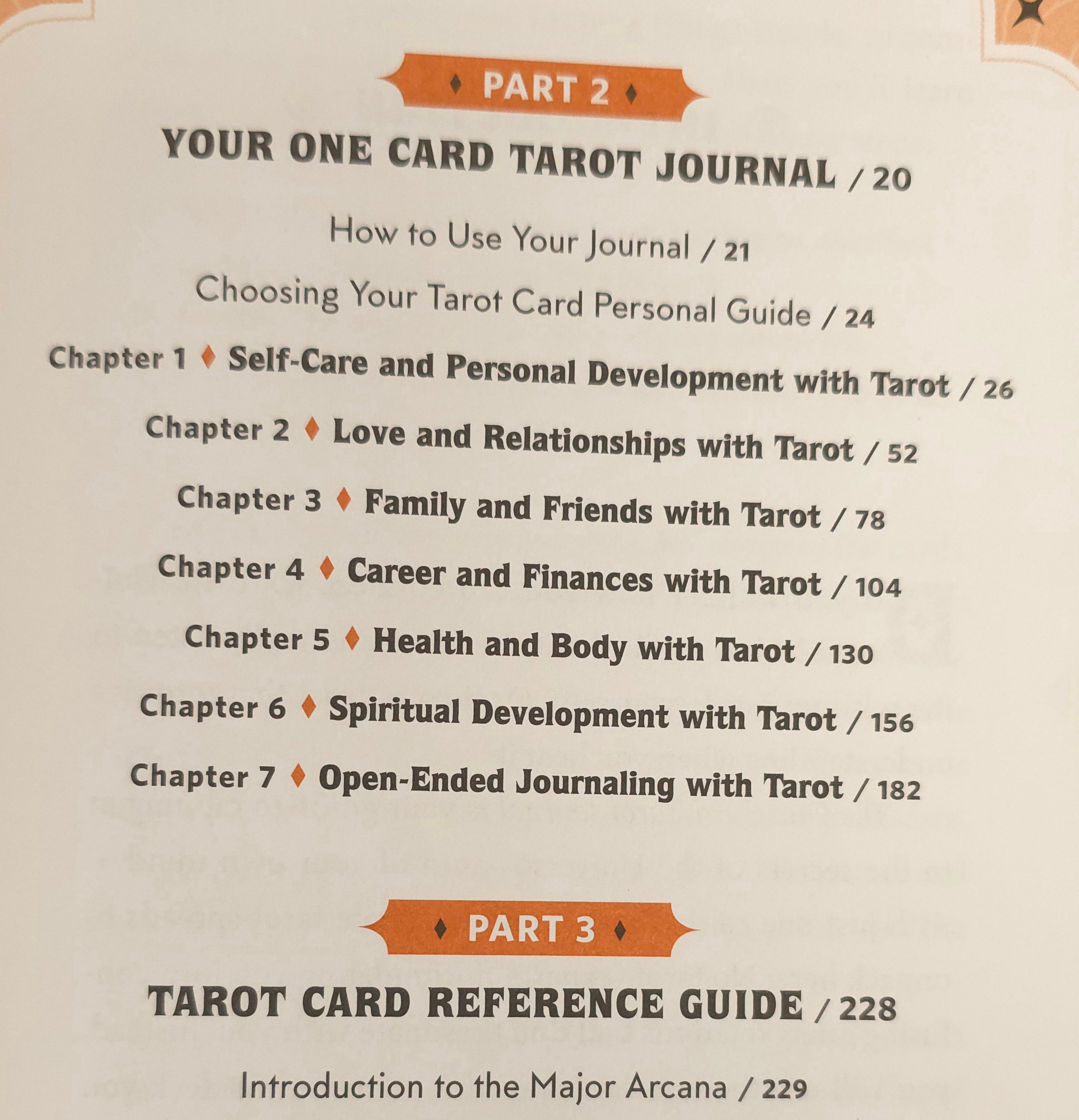 The One Card Tarot Journal