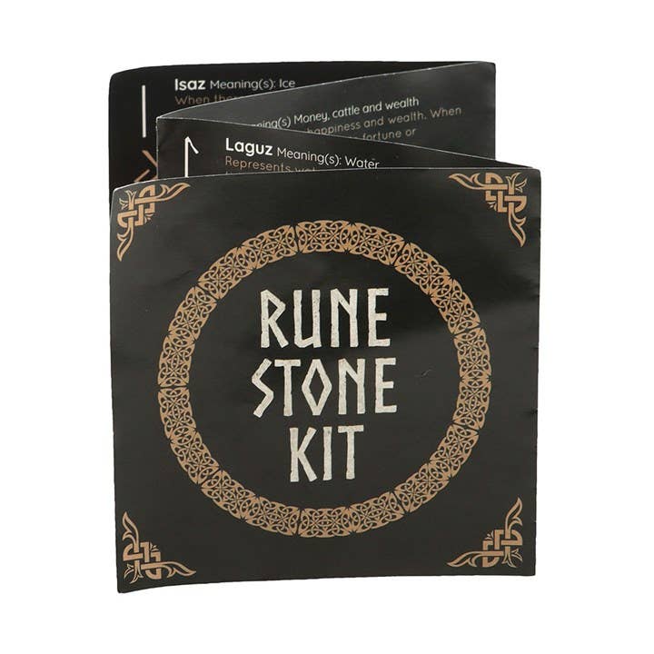 Set of 25 Black Onyx Viking Rune Stones