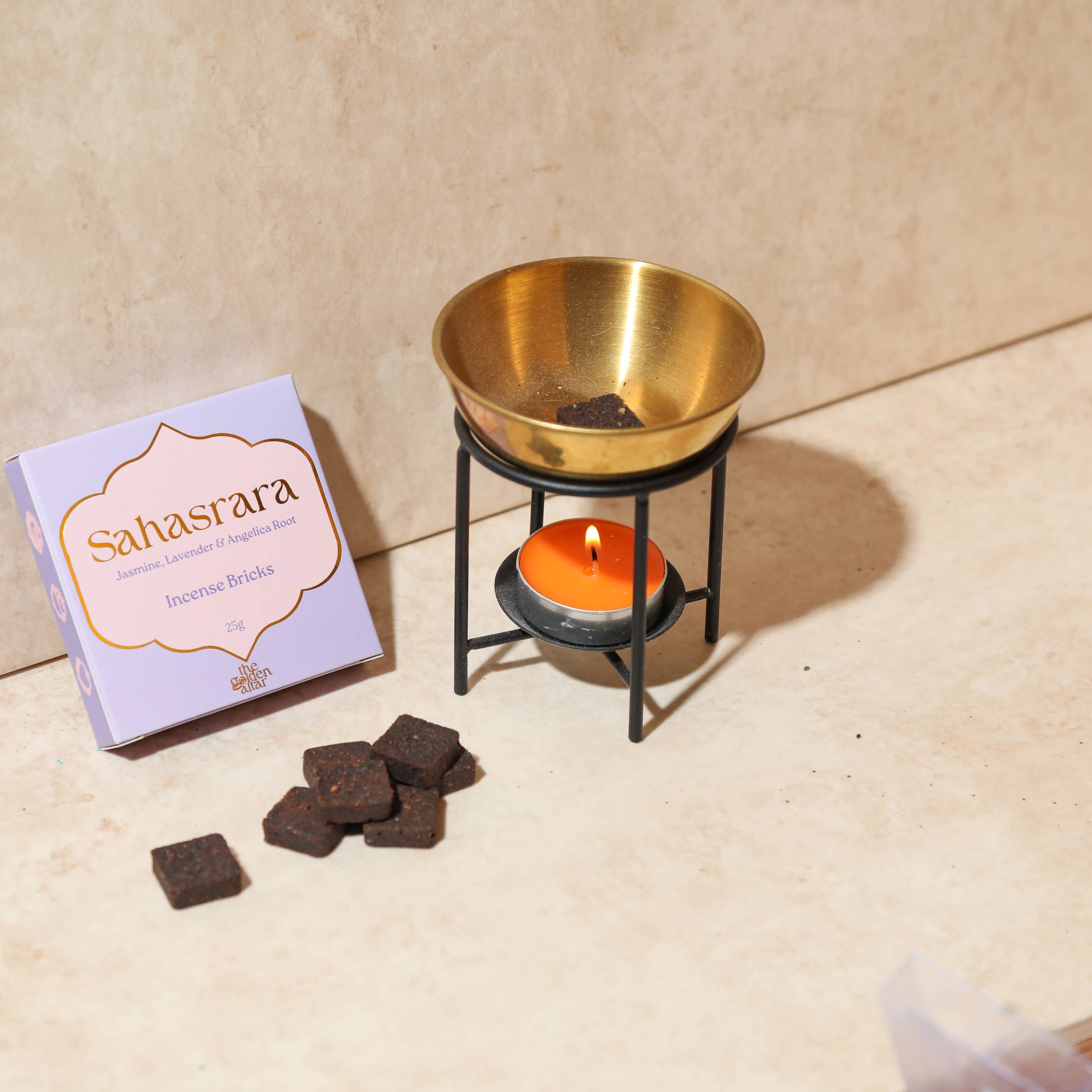 The Golden Altar Smokeless Incense Bricks - Sahasrara