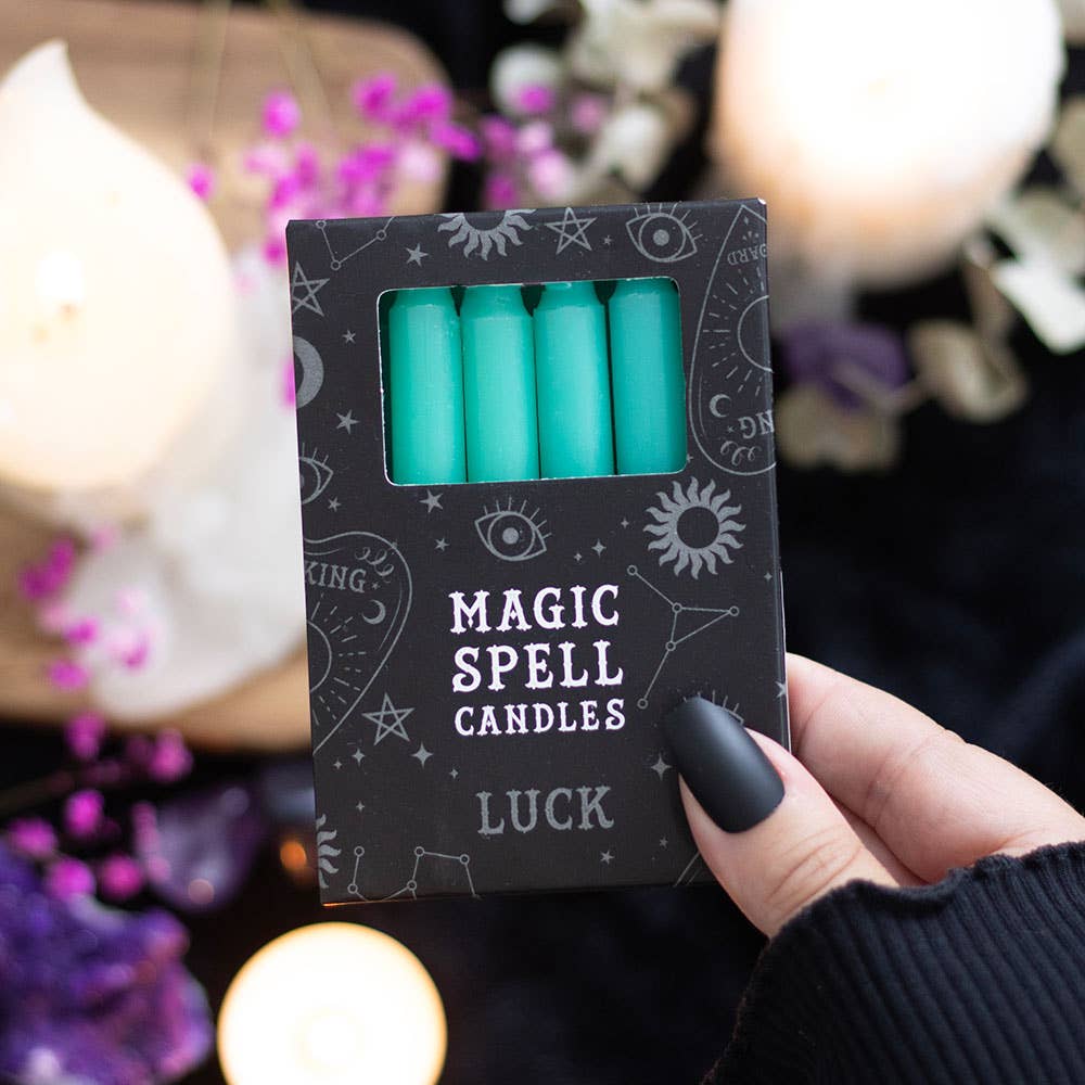 Green 'Luck' Magic Spell Candles