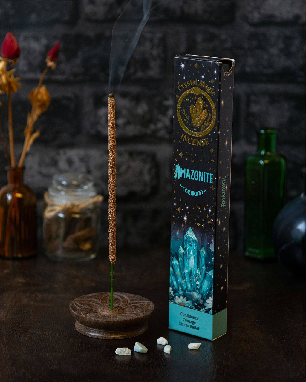 Amazonite Crystal Magic Incense