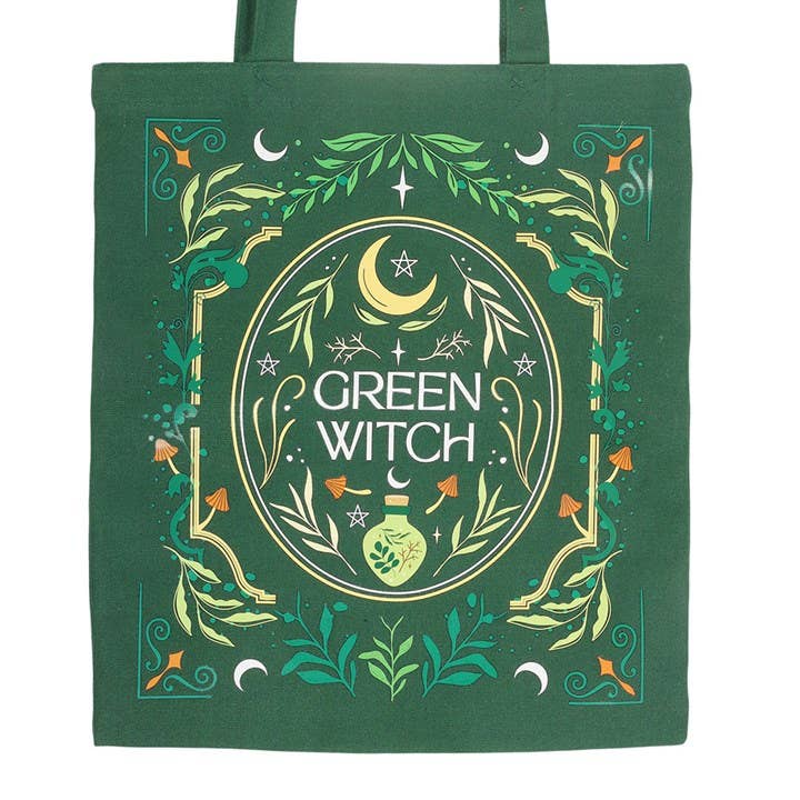 Green Witch Tote Bag