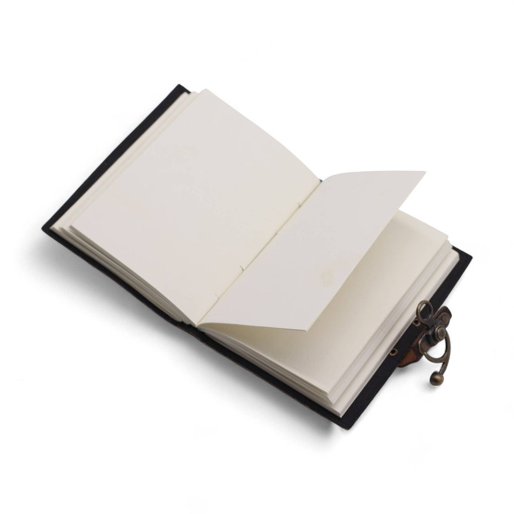 Leather Notebook - Never Give Up On Your Dreams