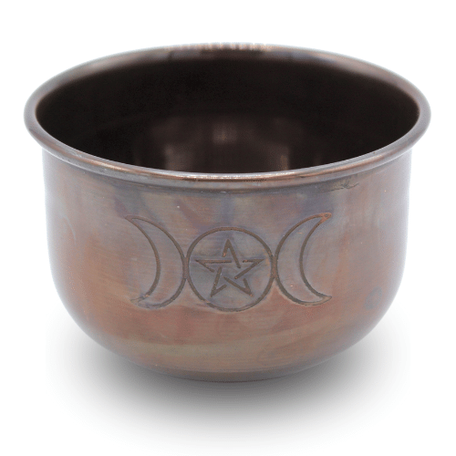 Offering Bowl Triple Moon & Star With Sand