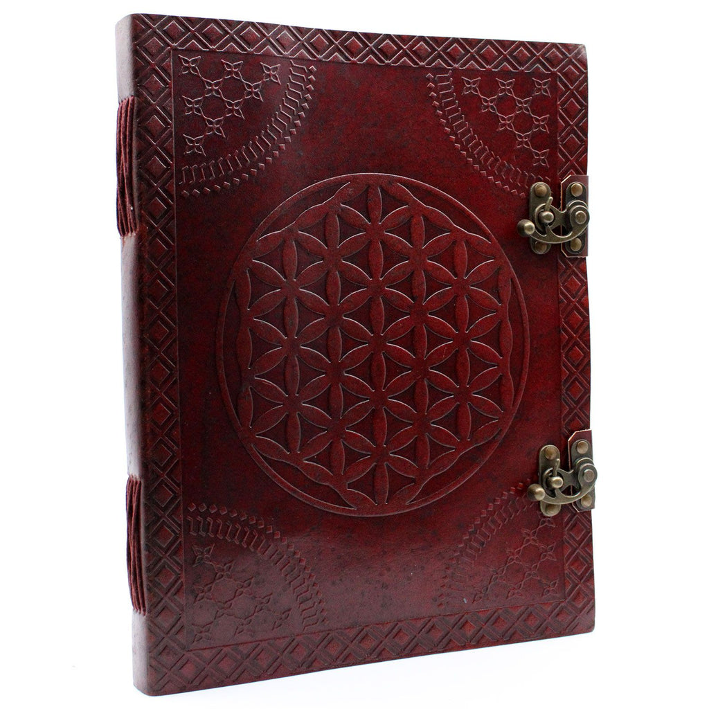 XL Flower of Life Leather Book (200 pages)