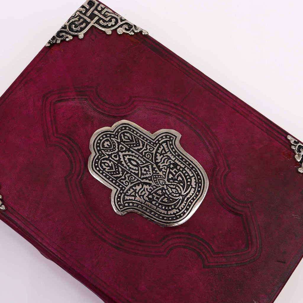 Heafty Red Tan Grimiore - Zinc Hamsa
