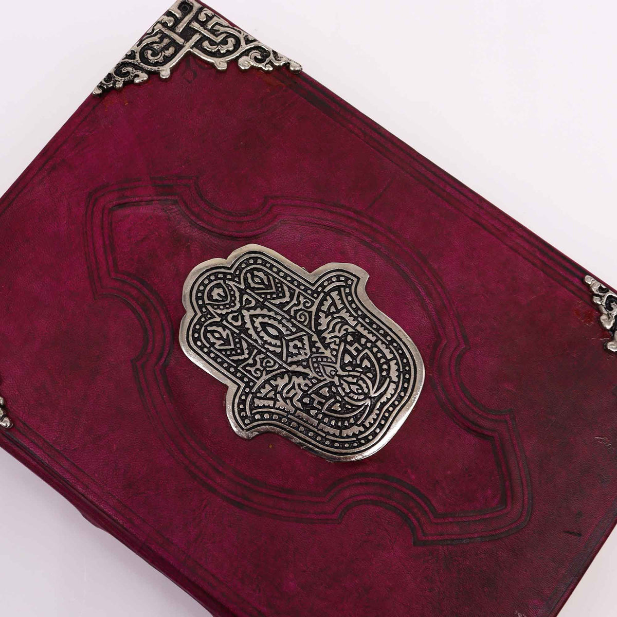 Heafty Red Tan Grimiore - Zinc Hamsa