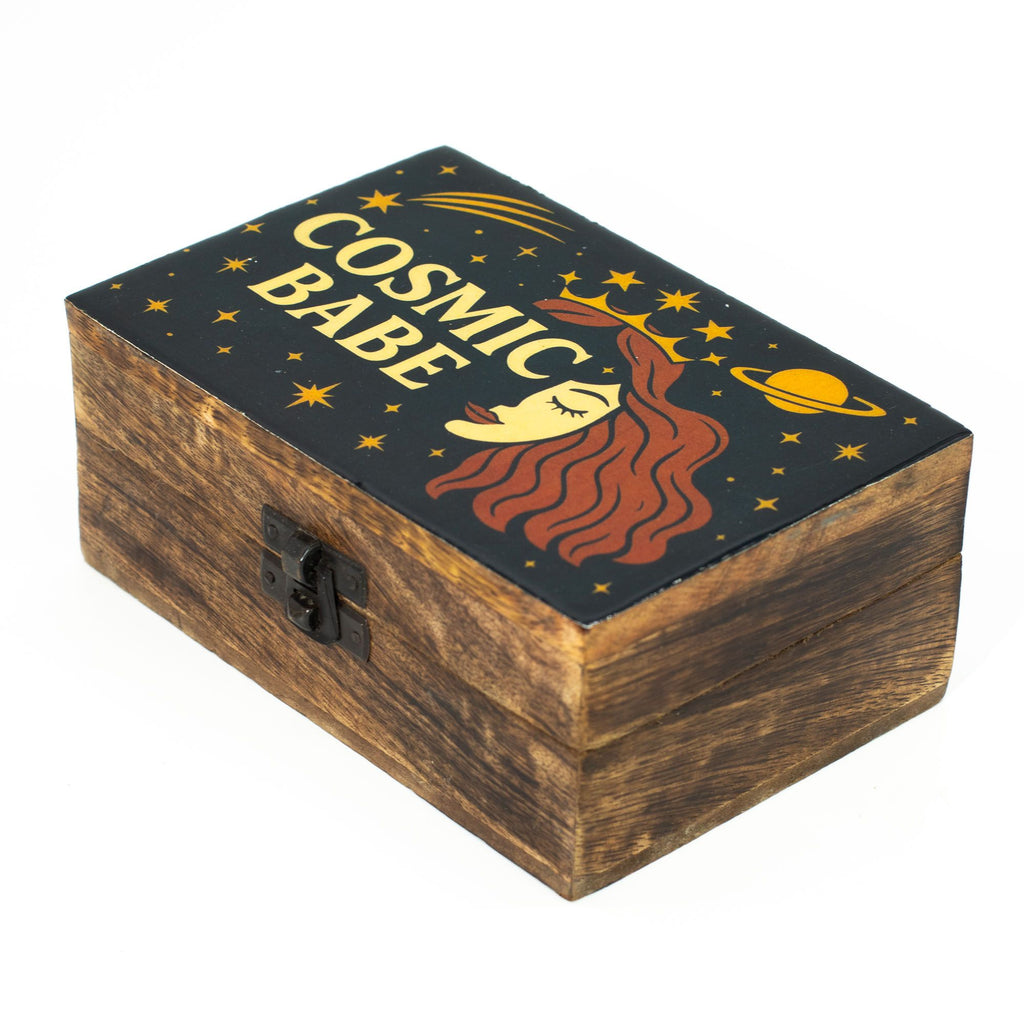 Medium Enamelled Box  - Cosmic Babe