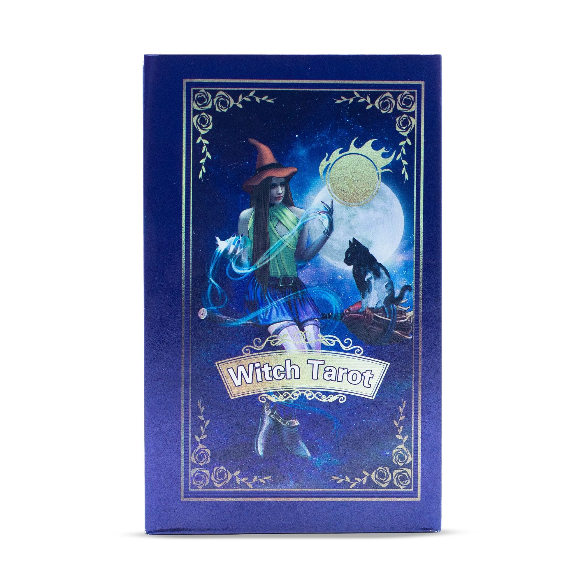 Purple Foil Witch Tarot Card Set
