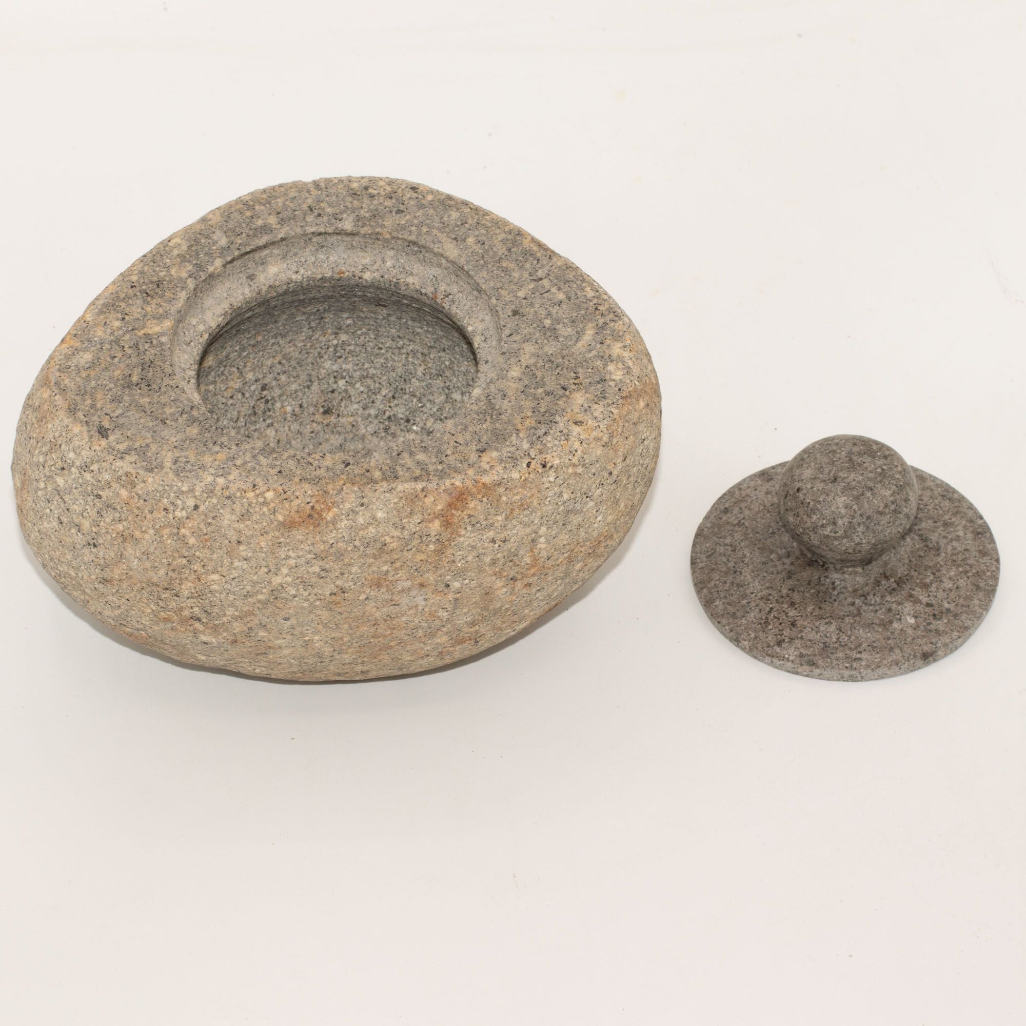 Natural Riverstone Grounding Pot - Large
