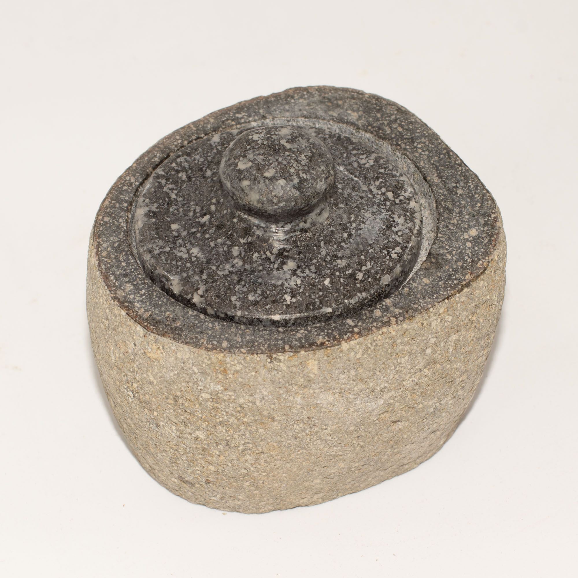 Natural Riverstone Grounding Pot - Small