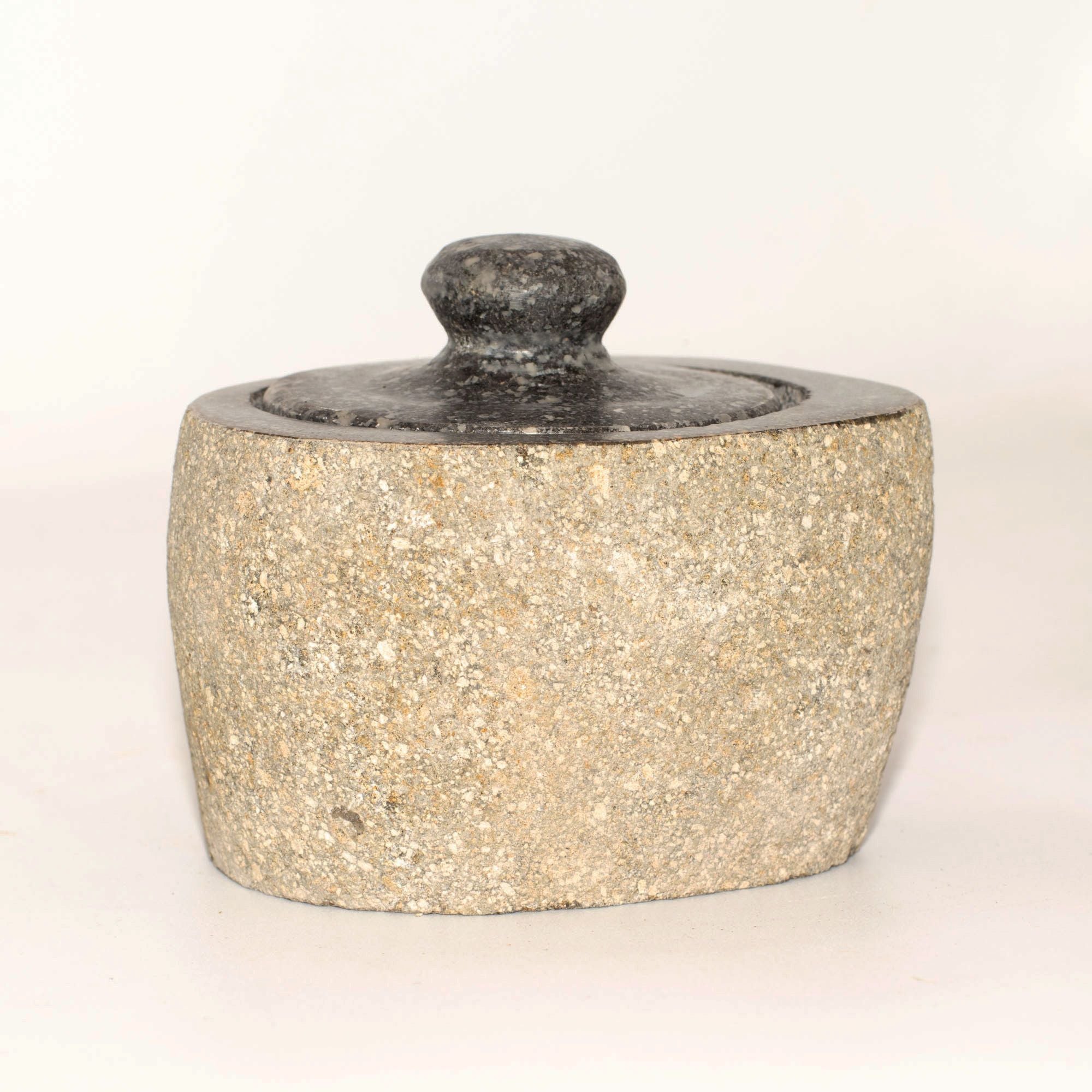 Natural Riverstone Grounding Pot - Small