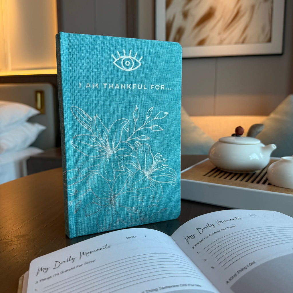 Blue Gratitude Journal - I am Thankful For