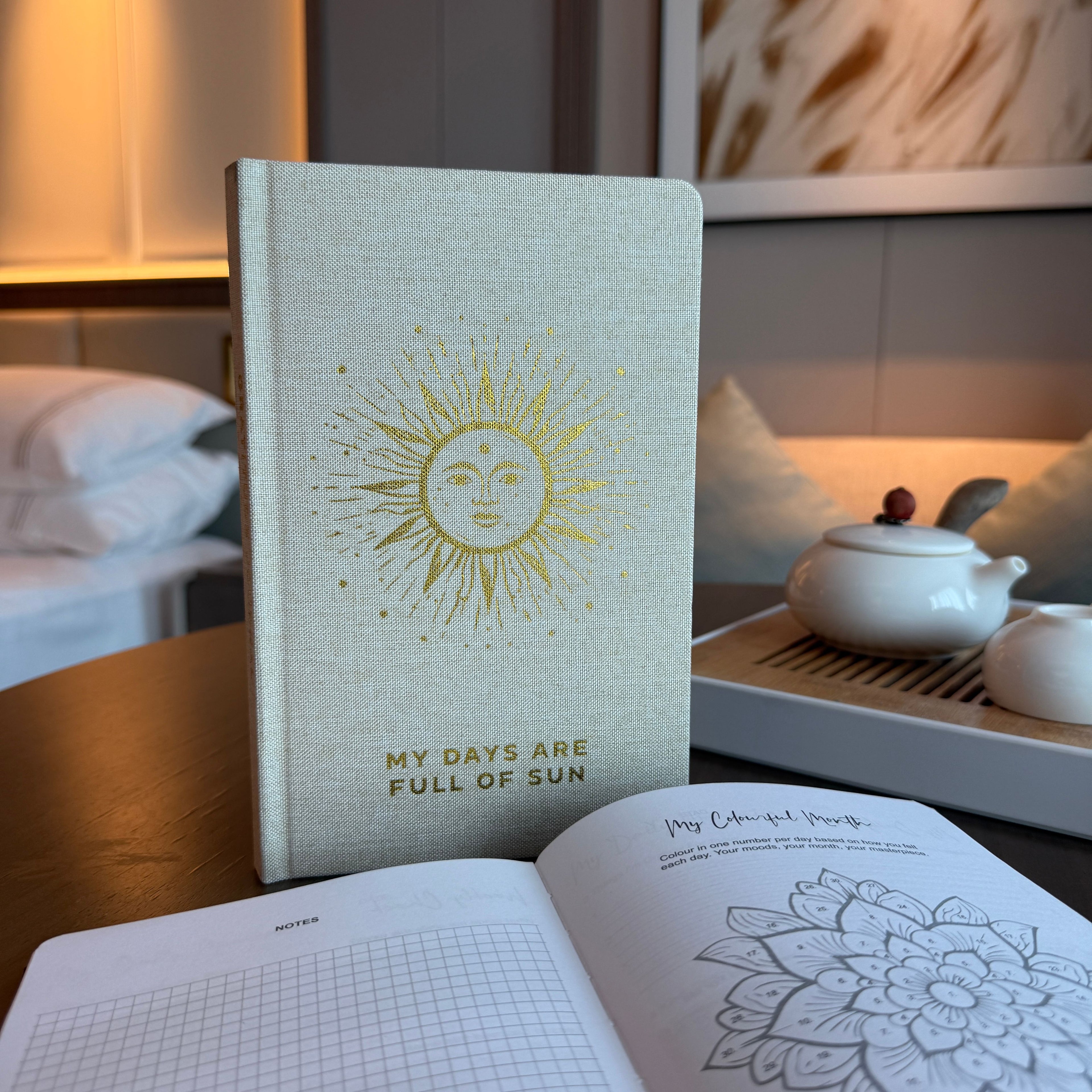 Ivory Gratitude Journal - My Days are Full of Sun