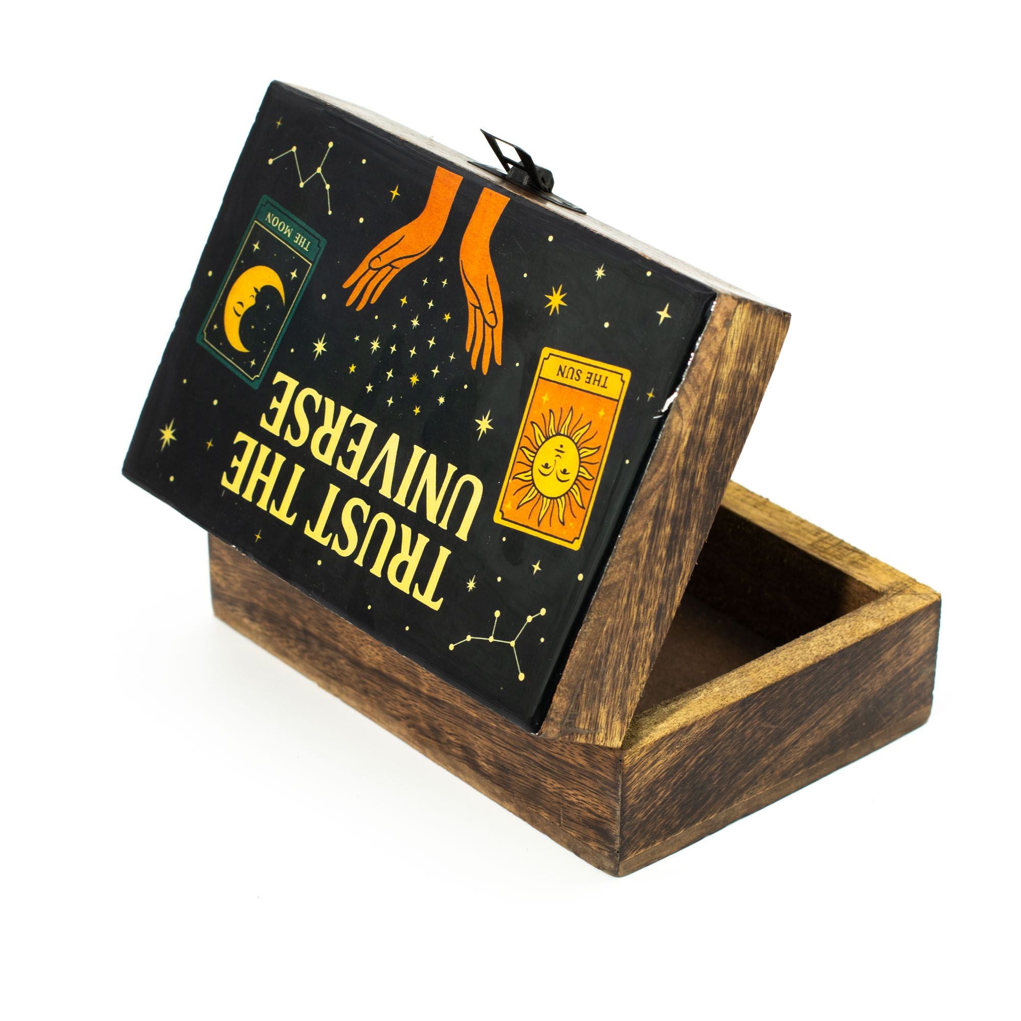 Medium Enamelled Box  - Trust the Universe