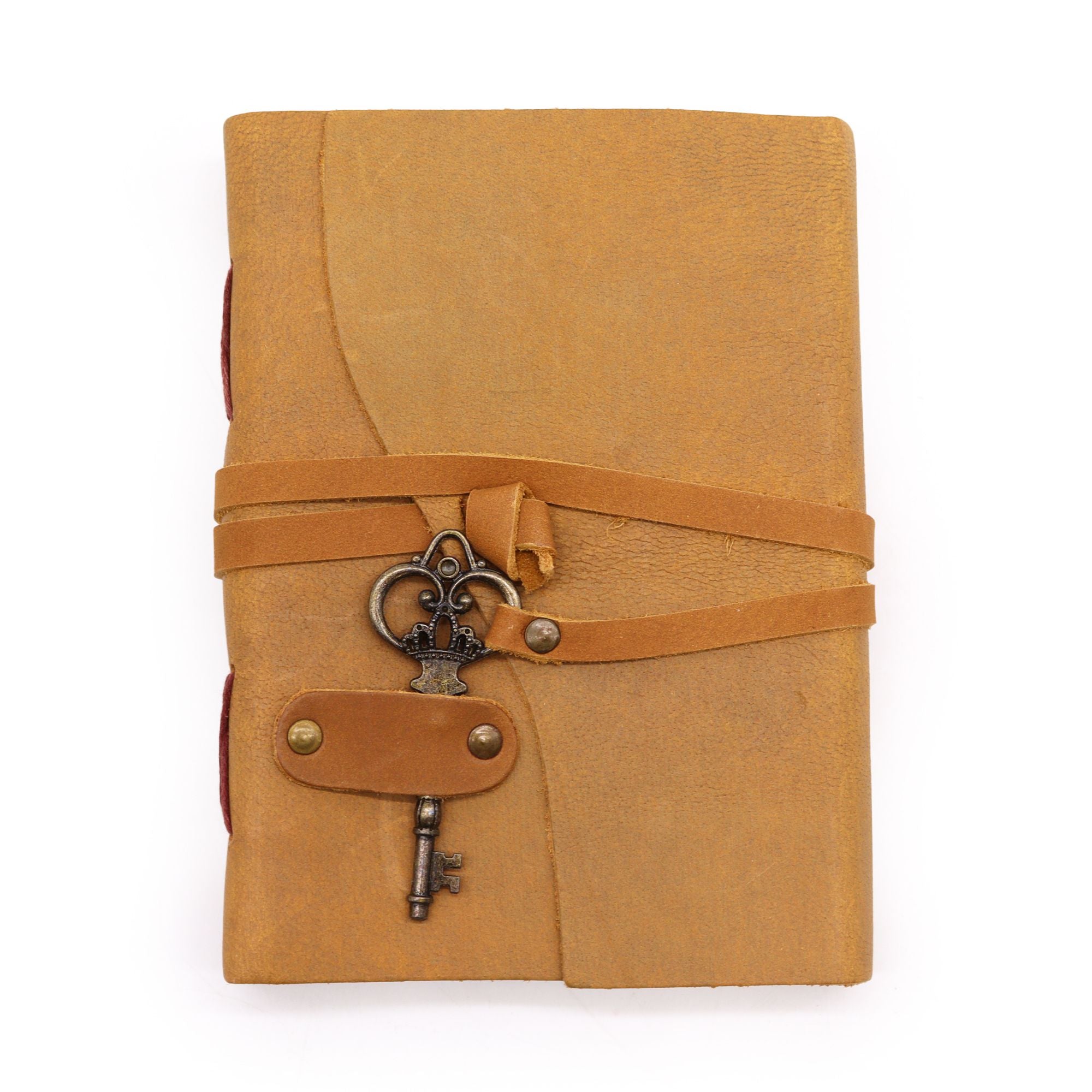 Oiled Tan Leather & Key Journal