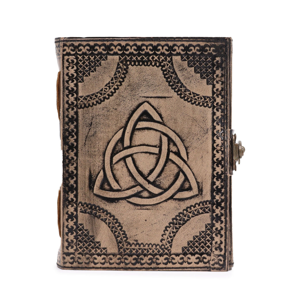 Circle Triquetra Esoteric Notebook – Antique Grey