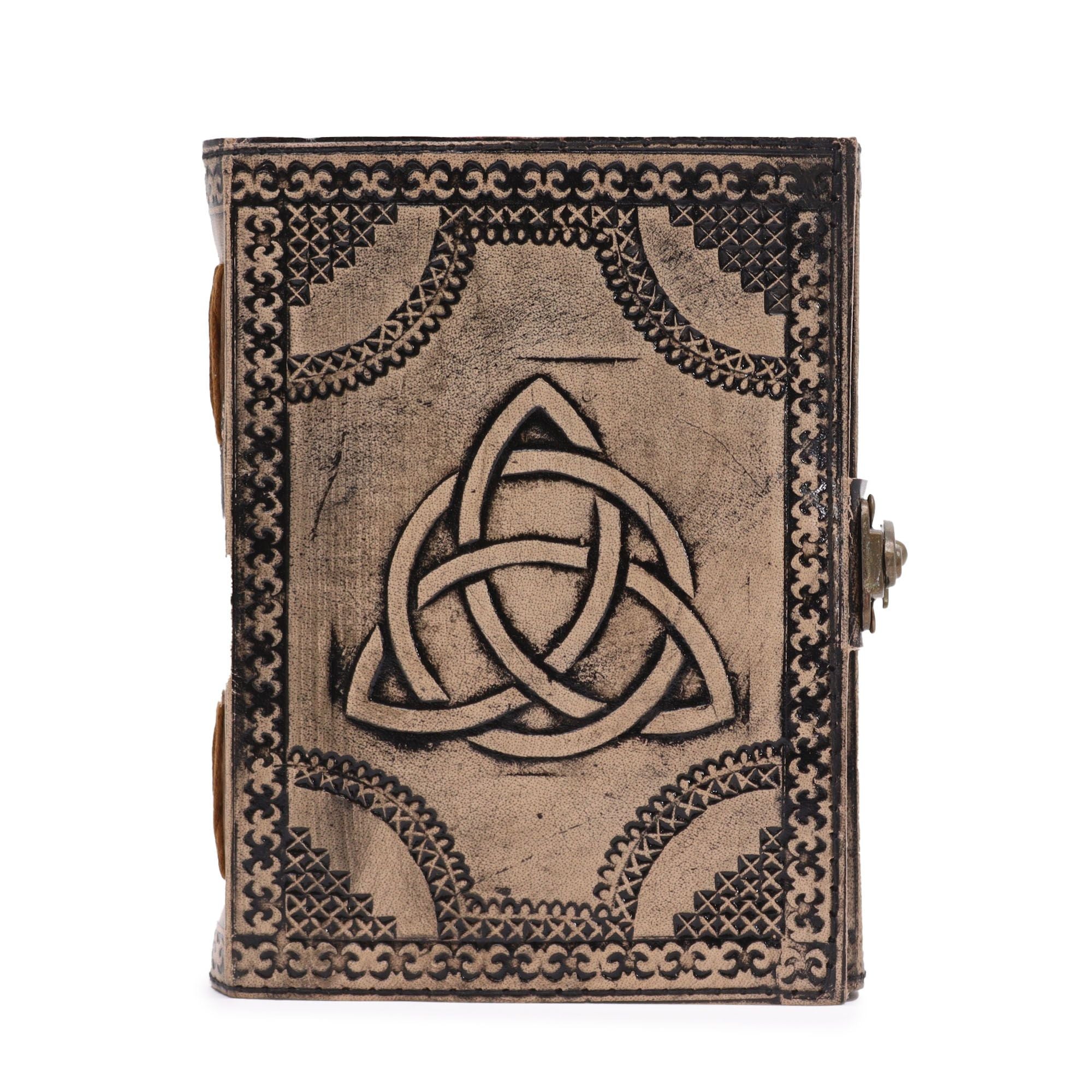 Circle Triquetra Esoteric Notebook – Antique Grey