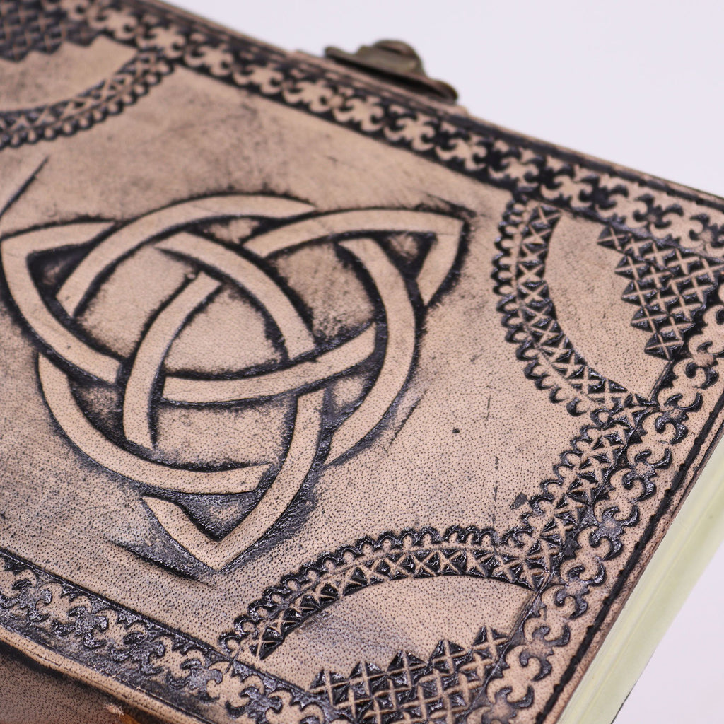 Circle Triquetra Esoteric Notebook – Antique Grey