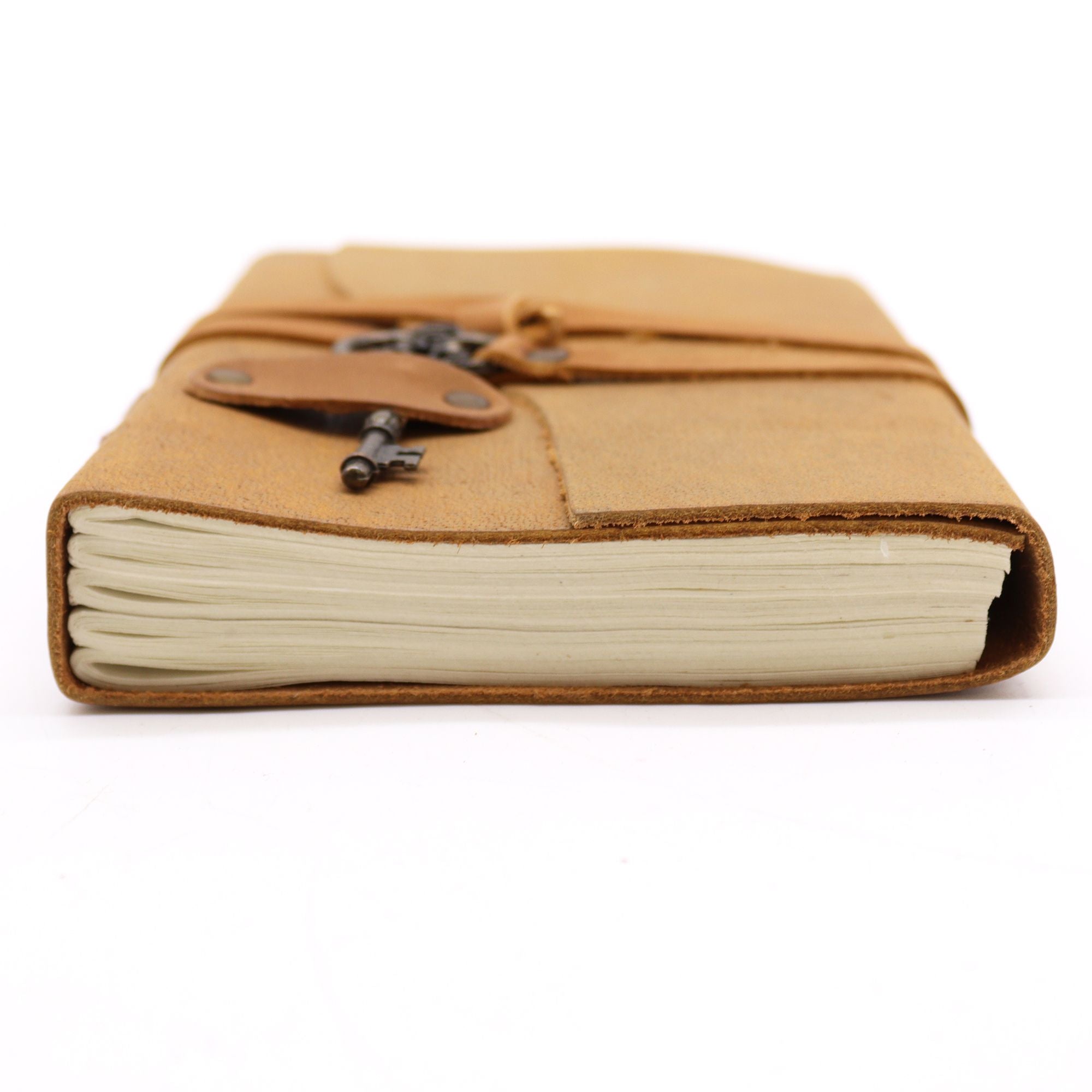 Oiled Tan Leather & Key Journal