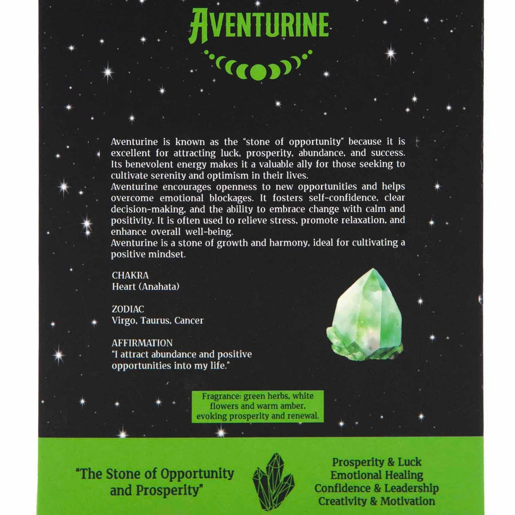 Aventurine Crystal Magic Incense