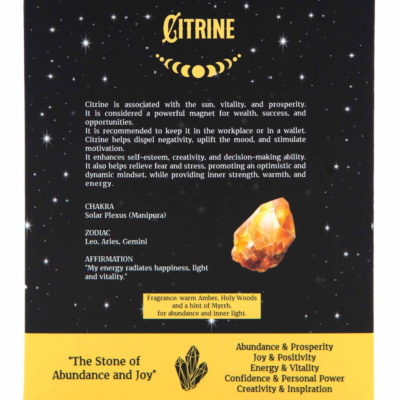 Citrine Crystal Magic Incense