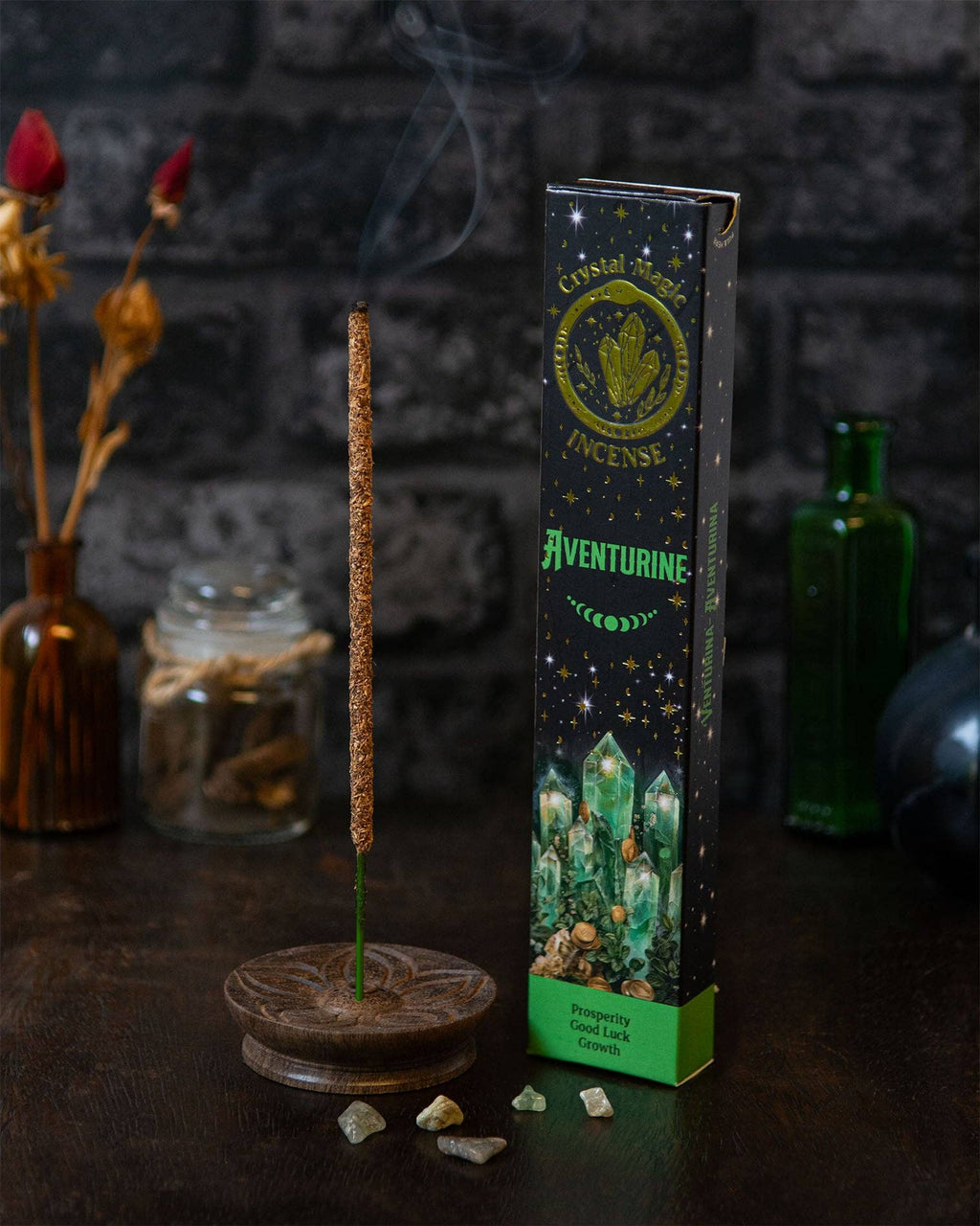 Aventurine Crystal Magic Incense