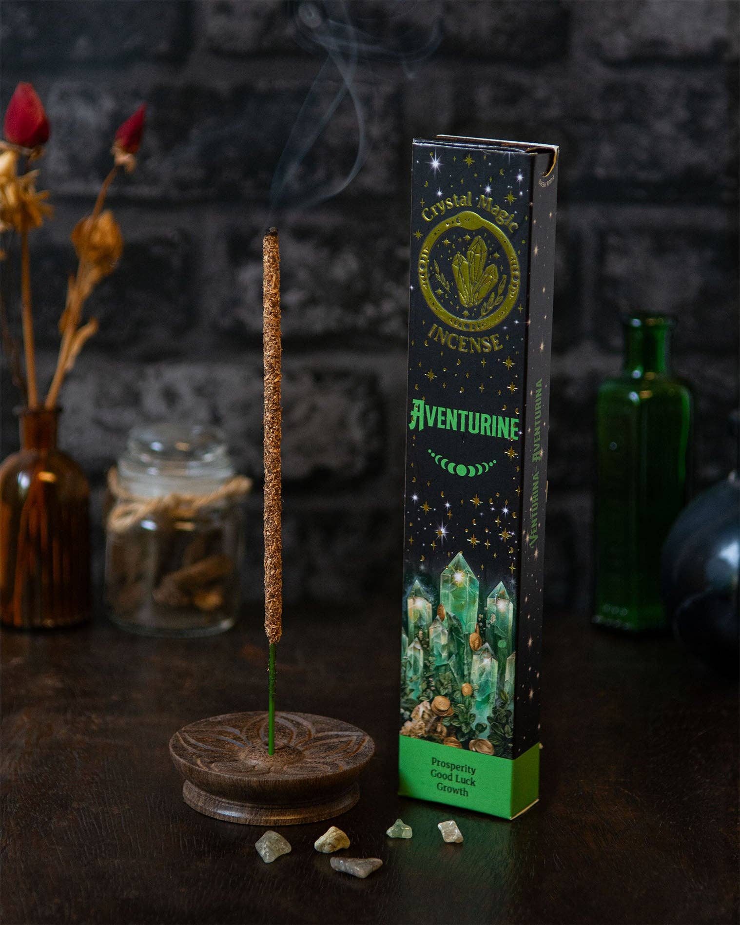 Aventurine Crystal Magic Incense