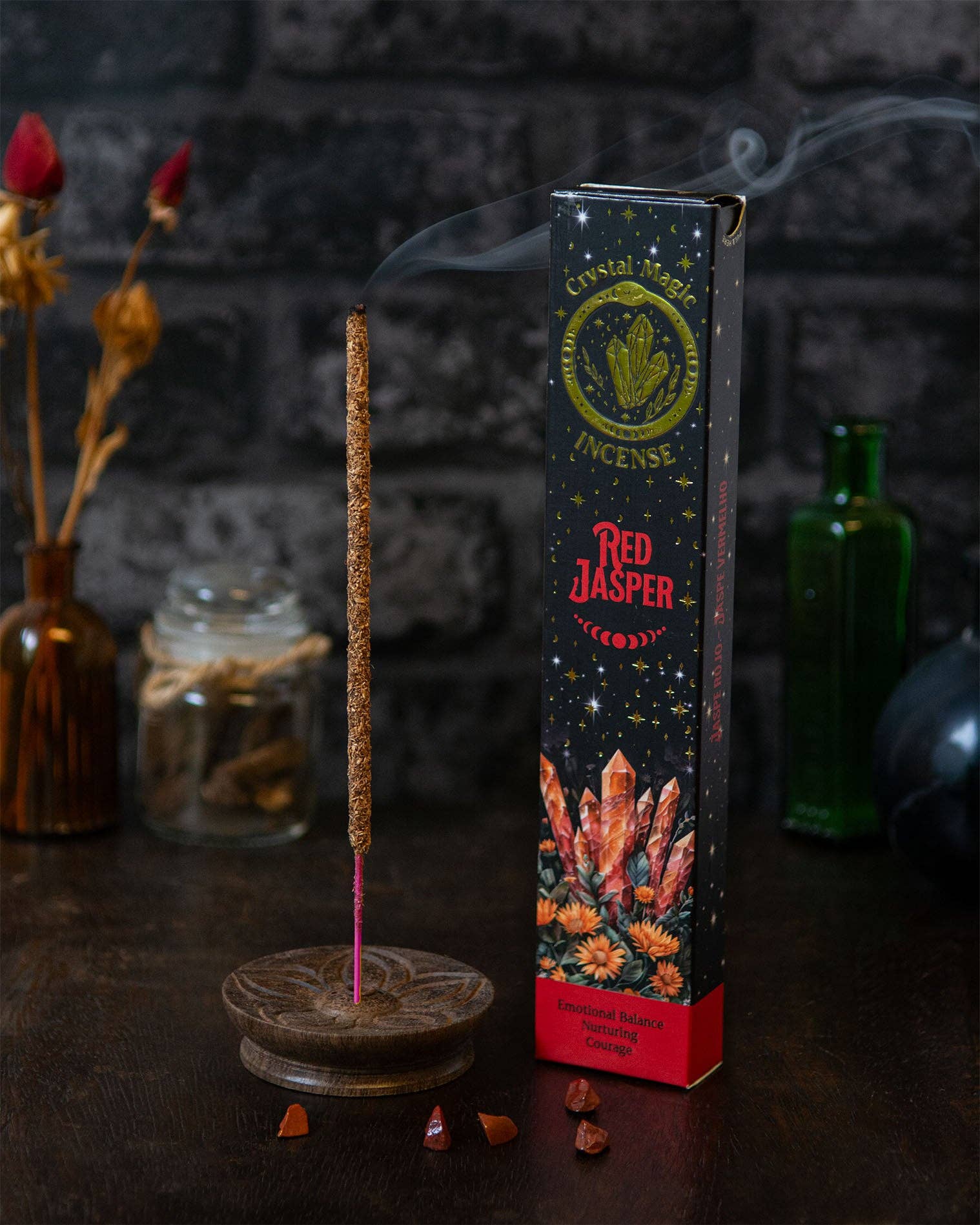 Red Jasper Crystal Magic Incense
