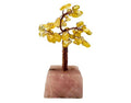 Citrine on Rose Quartz Gem Tree